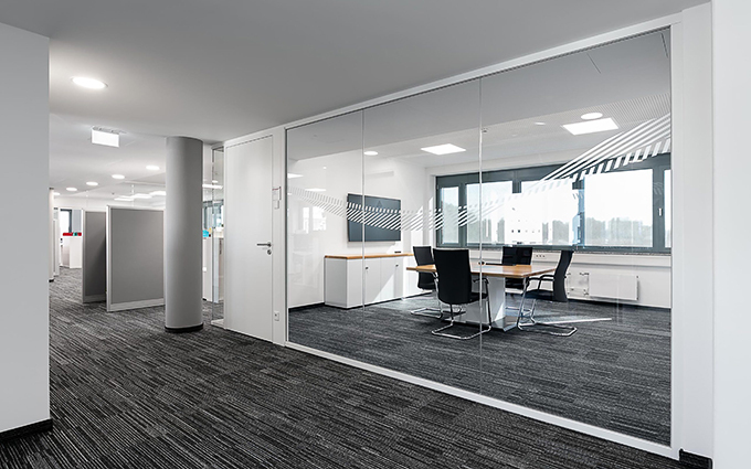 trường hợp công ty mới nhất về Siemens commercial building SlimFrame Glass Partition Project