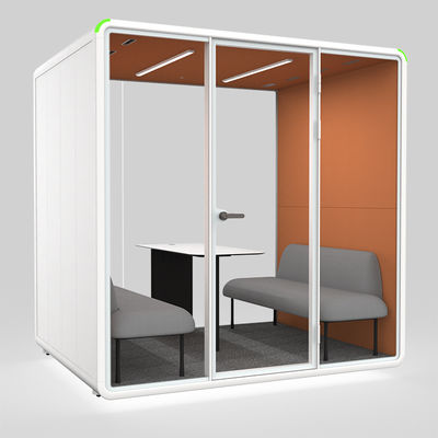 Soundproof Private Meeting Pods with STC30dB Acoustic Rating and 100-240V Power Supply