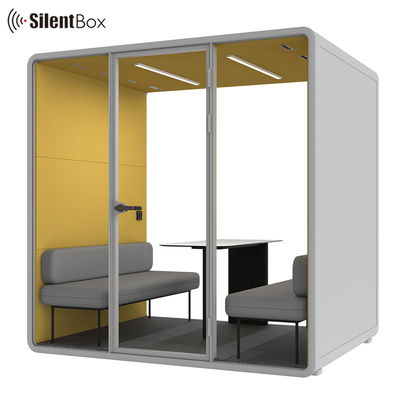 Modular Private Meeting Pod with 4 Person Capacity and 2300x1785x2338mm Size for Office Soundproof Needs