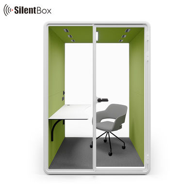 Office Acoustic Meeting Pod with 100-240V/50-60Hz & 12V-USB Power Supply Available in S, M, SL, L, XL Sizes for 2 Person Capacity