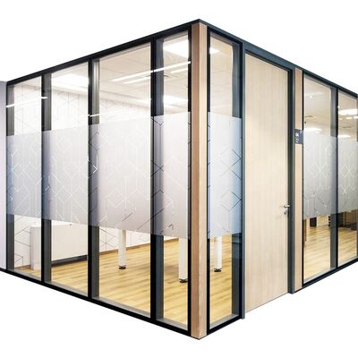 Fluted Glass Wall Partition Office Decorative Glass Panel
