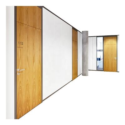 OEM Office 10mm Tempered Gass Wall Wooden Panel Partition Glass Partition for Conference Cubicles
