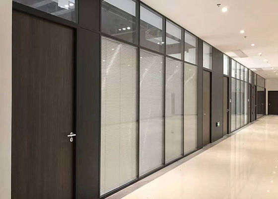 Thép âm thanh Solid Partition Bức tường Glass Prefabricated Dỡ bỏ Office Partitions