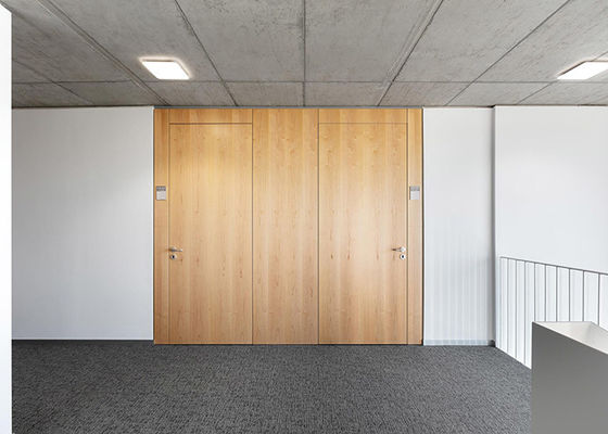 tường rắn phân vùng âm thanh cảm giác 45db +- giảm tiếng ồn tấm thép tấm melamine màu trắng