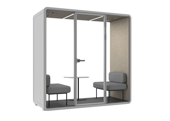 Văn phòng riêng Điện thoại di động phòng yên tĩnh SL Kích thước cho 2 người họp với ghế sofa tùy chỉnh