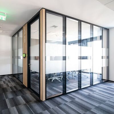 Phong cách hiện đại Phòng văn phòng Office Glass Dividers Bức tường phân vùng Office Space Division